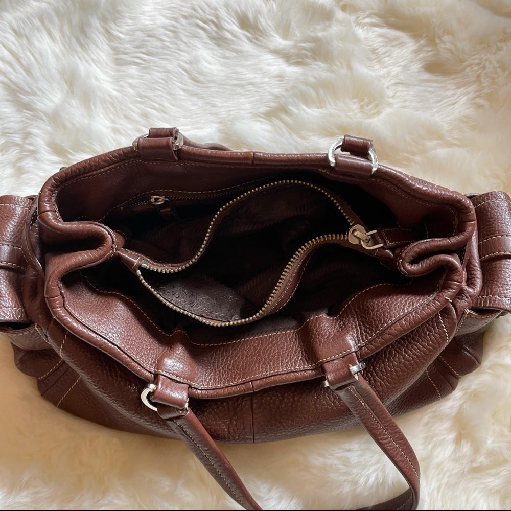 Gorgeous & Unique PRADA - Vitello Daino Buckle Tote Satchel w/authenticity cards - Picture 8 of 16